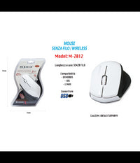 Mouse Wifi Wireless Senza Filo Portatile Pc Computer 1600dpi 2.4ghz Maxtech M-z012         