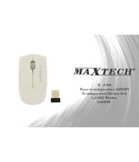 Mouse Wireless Da 2.4 Ghz Senza Filo Ultra Slim Bianco - Nero Pc Tablet Design         