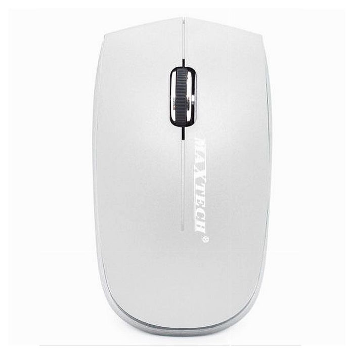 Mouse Wireless Da 2.4 Ghz Senza Filo Ultra Slim Bianco - Nero Pc Tablet Design         