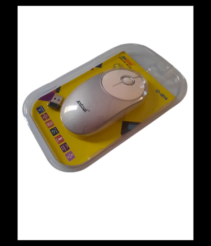 Mouse Wireless Ottico Senza Fili Usb Notebook Pc Computer 1200 Dpi 2,4ghz Q-814         