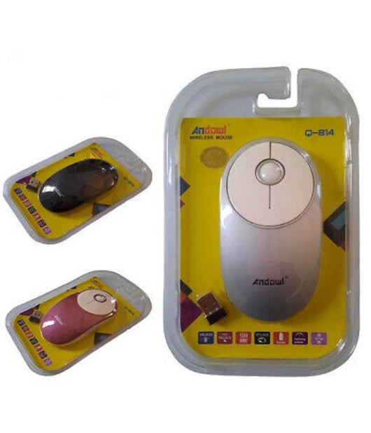 Mouse Wireless Ottico Senza Fili Usb Notebook Pc Computer 1200 Dpi 2,4ghz Q-814         