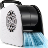 Mover d'aria utilitario con 3 velocit¨¤ e testa pivotante per asciugatura, Ventilatore da pavimento portatile Bianco-Controllo climatizzazione