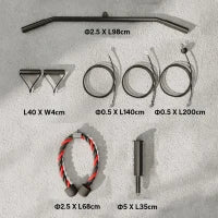 Pulley Machine Home Gym e Puleggia LAT Machine, Attacco per Dischi Pesi Universali e Accessori