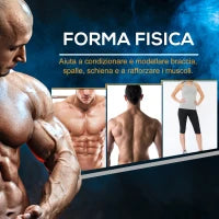 Manubrio 15 kg Esagonale con Impugnatura Antiscivolo, in Acciaio e Gomma, Ø15.5 x 33.6 cm, Nero