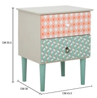 Comodino Auntdeco Cm 43.5X38X55.5
