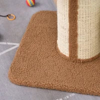 Tiragraffi ad Albero per Gatti con Cuccia, Cuscino, Rivestimento Peluche e Pali in Corda Sisal