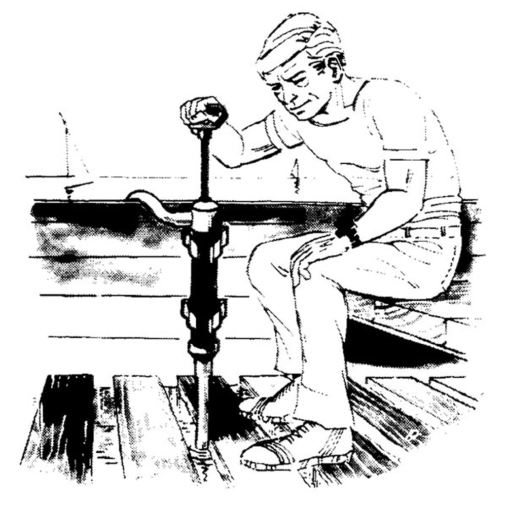 Pompa di sentina a mano lunghezza cm 100 diametro 50 mm