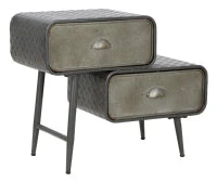 Mobiletto 2 Cassetti Iron School Cm 63X29.5X52.5