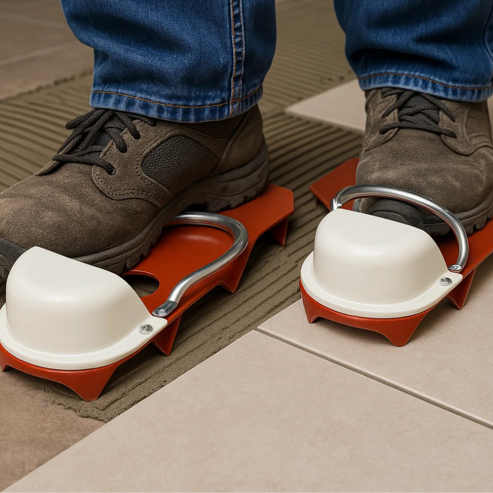 Ciabatte punta metallo posa piastrelle colla pavimentista piastrellista