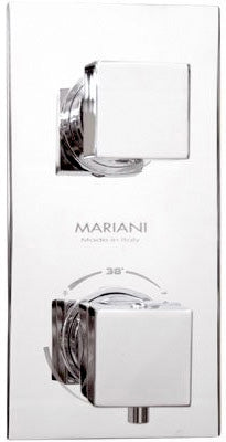 Miscelatore doccia incasso termostatico quadro 5 vie Cromato MARIANI