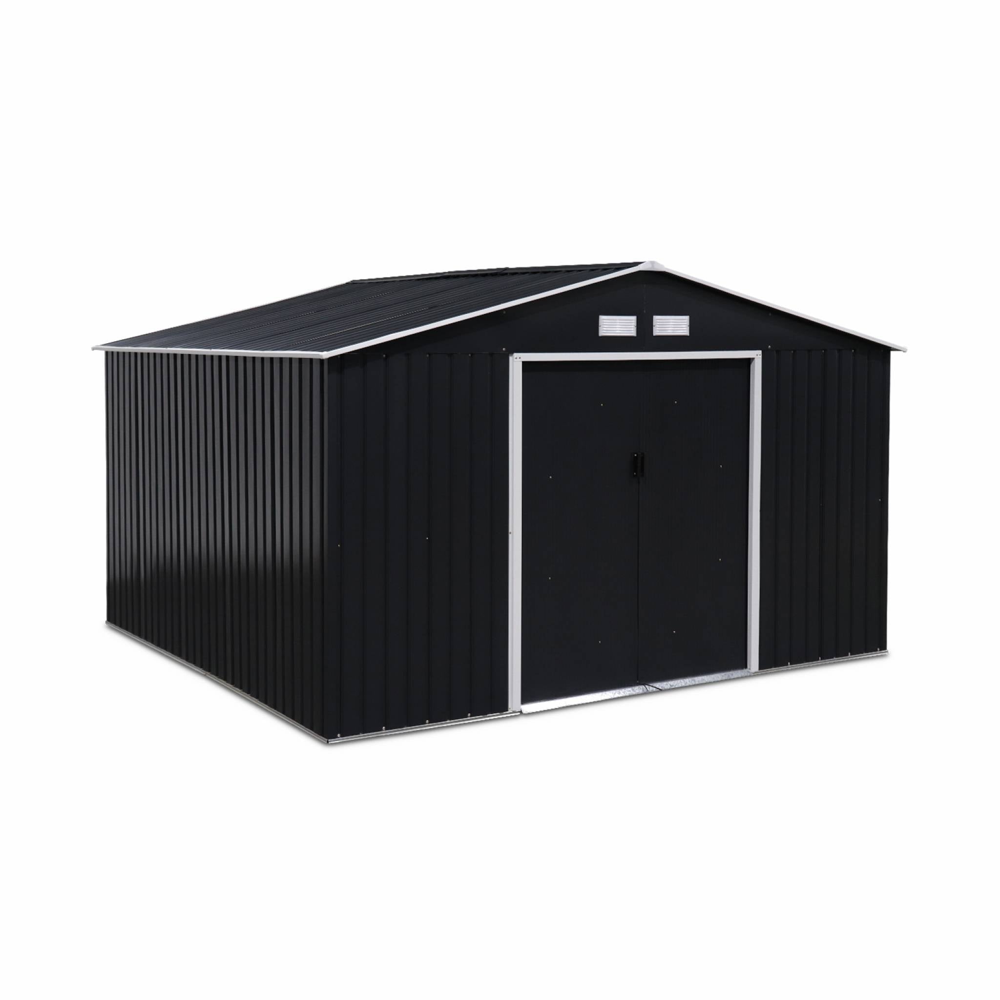 Capanno da giardino in metallo, 10.85m², antracite