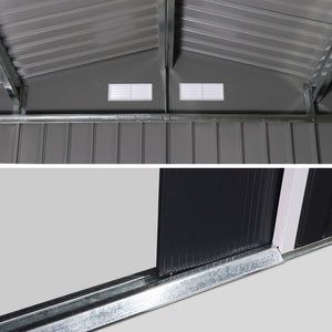 Capanno da giardino in metallo, 10.85m², antracite