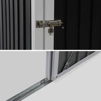 Casetta da giardino in metallo, 1.36m², antracite