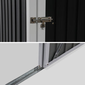 Casetta da giardino in metallo, 1.36m², antracite