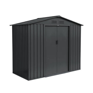 Riparo da giardino 2,71m² con kit di ancoraggio, antracite