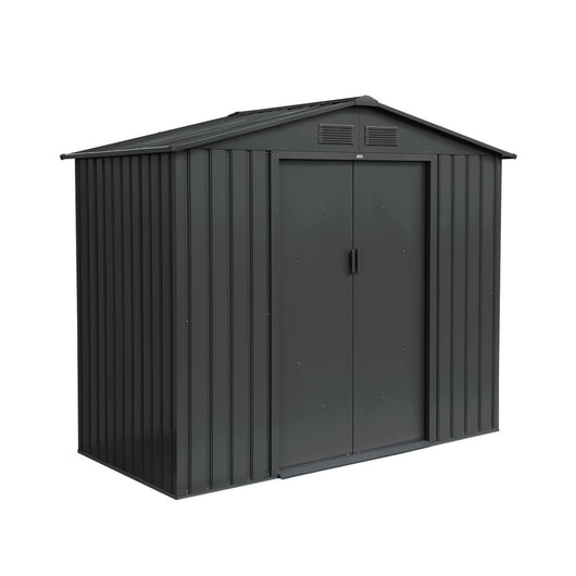 Riparo da giardino 2,71m² con kit di ancoraggio, antracite