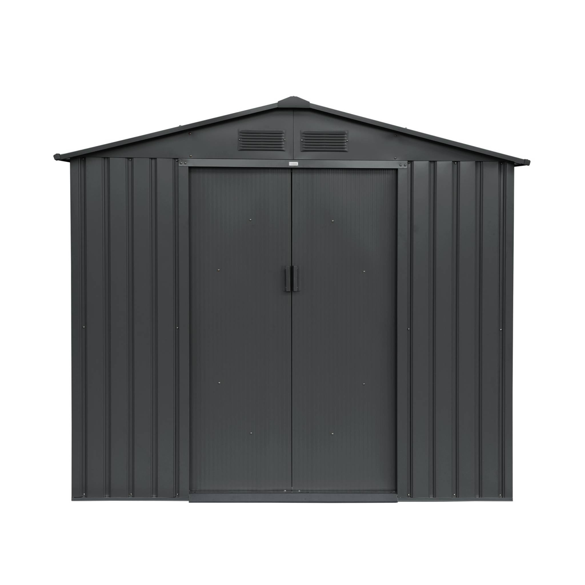 Riparo da giardino 2,71m² con kit di ancoraggio, antracite