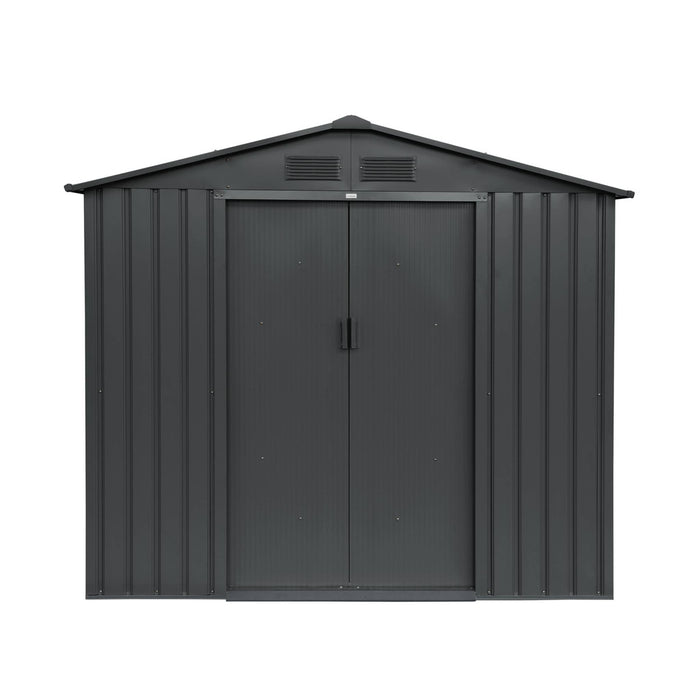 Riparo da giardino 2,71m² con kit di ancoraggio, antracite