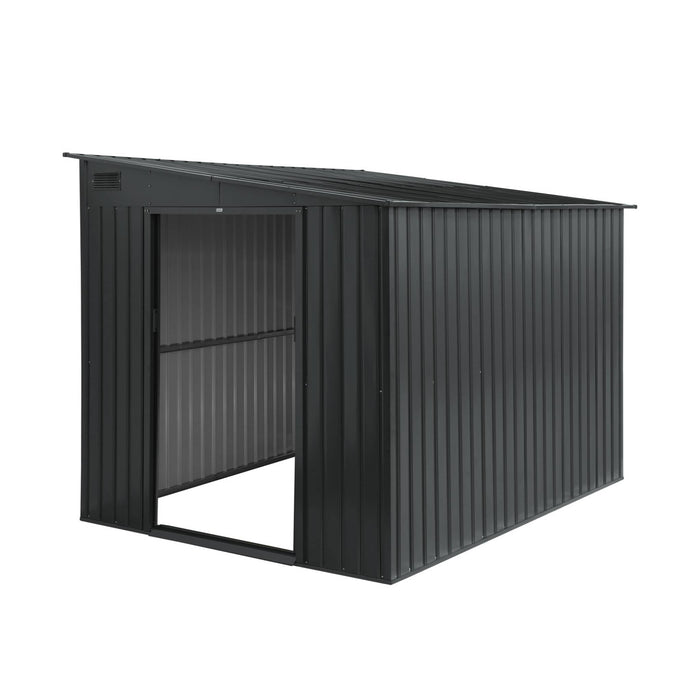 Riparo da giardino in acciaio 5,5m² con kit di ancoraggio, antracite