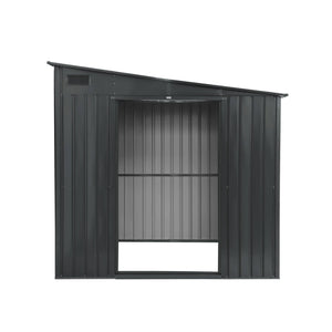 Riparo da giardino in acciaio 5,5m² con kit di ancoraggio, antracite