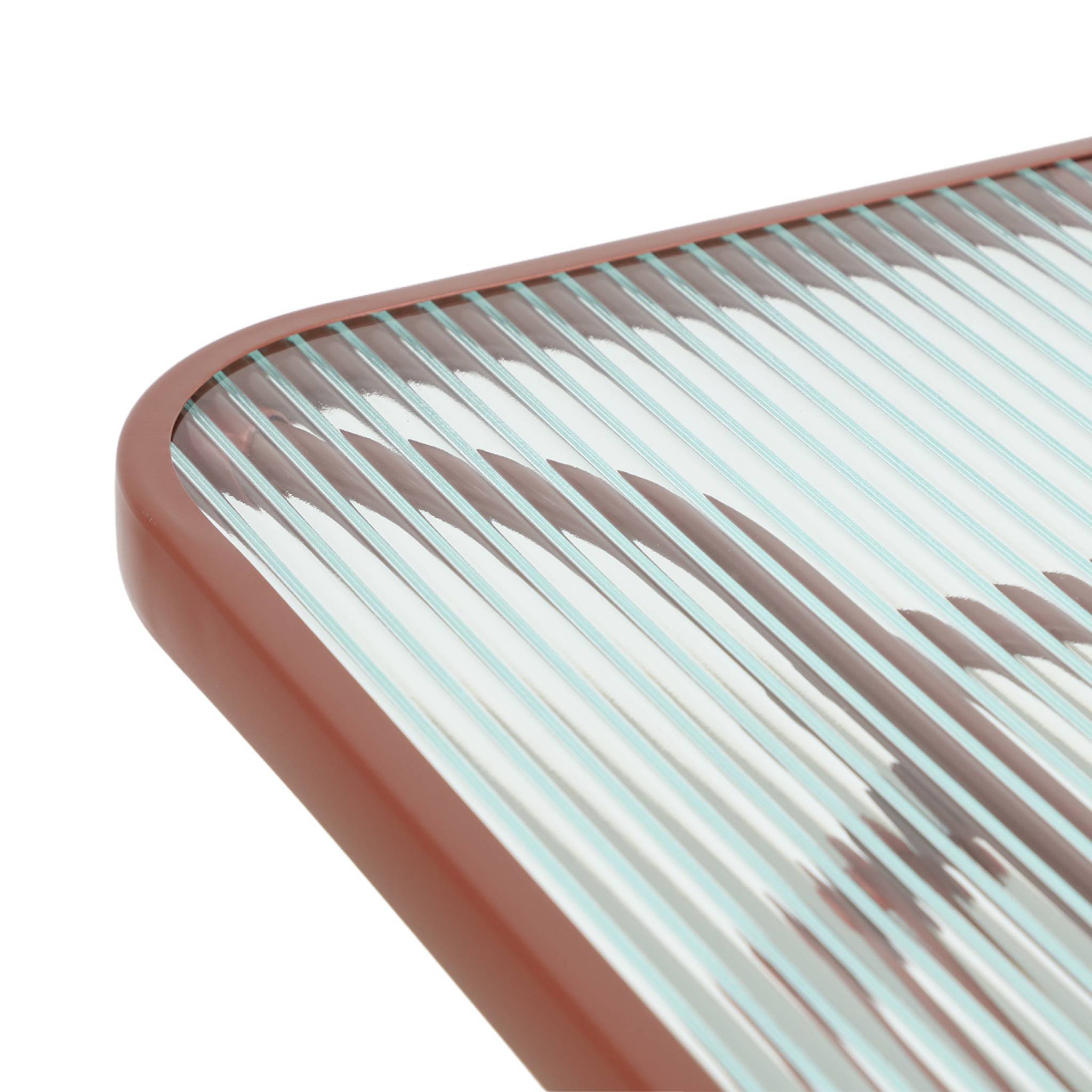 Tavolo da giardino pieghevole in acciaio + 4 sedute terracotta |