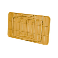 Tavolo da giardino pieghevole in metallo,  6 posti, ocra