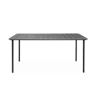 Tavolo da giardino in metallo, 6-8 posti a sedere, antracite