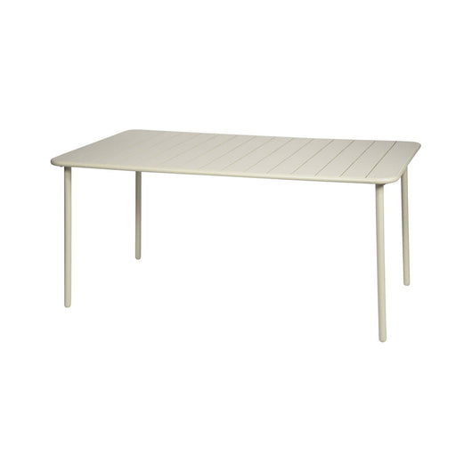 Tavolo da giardino in metallo, 6-8 posti a sedere, beige