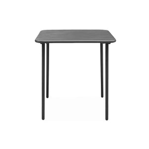 Tavolo da giardino in metallo 2 posti, antracite