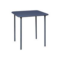 Tavolo da giardino in metallo, 2 posti, blu navy
