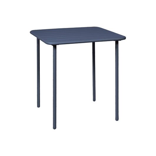 Tavolo da giardino in metallo, 2 posti, blu navy