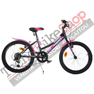 Bicicletta Bambina Aurelia MTB 420 Sport Dino Bikes - 20" 6 Velocità-Nero