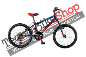 Bici Bambino MTB MBM District 20" 6 Velocità-Nero