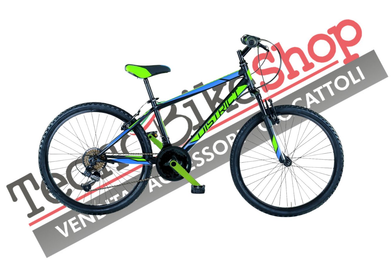 Bici Bambino MTB MBM District 20" 6 Velocità-Verde