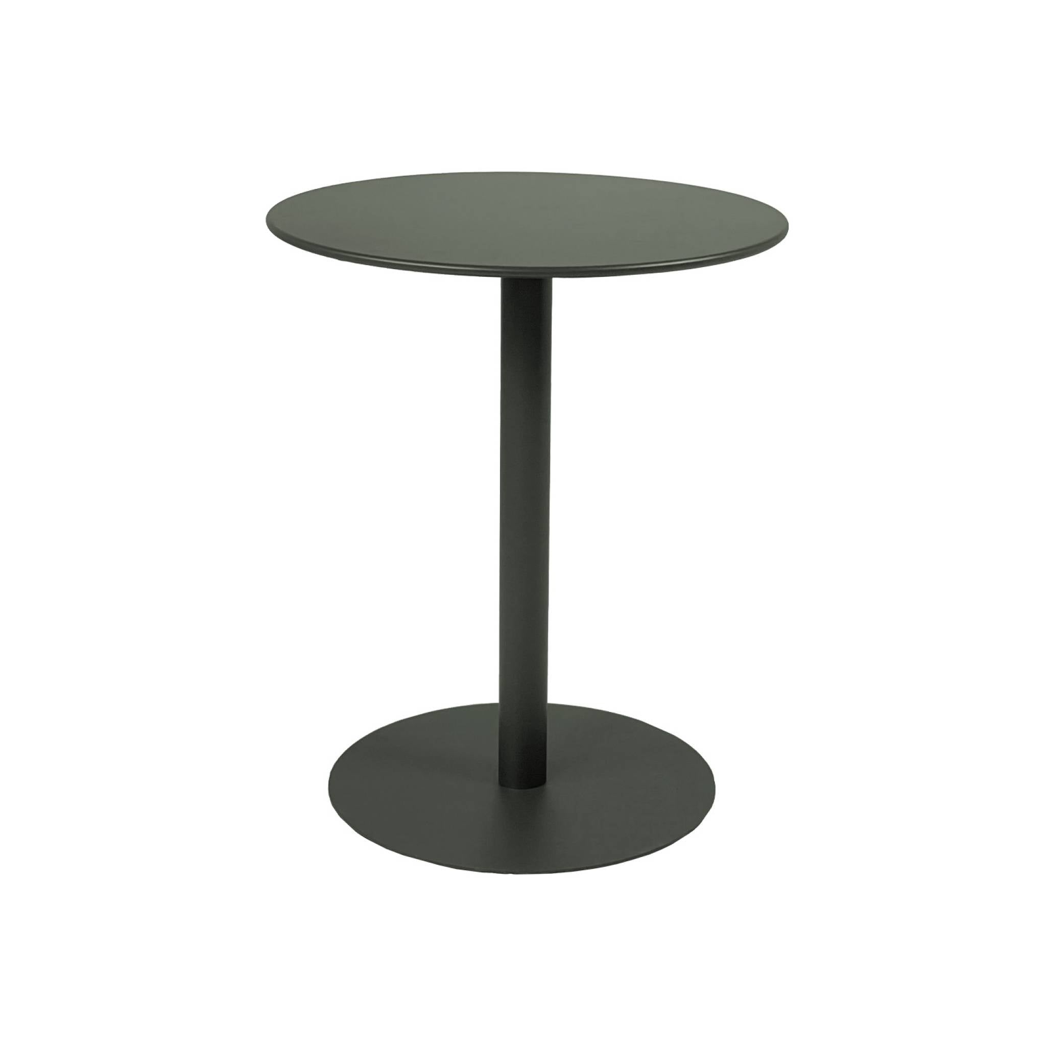 Tavolo da giardino bistrot rotondo in acciaio 2 sedute, 60cm, verde