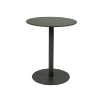 Tavolo da giardino bistrot rotondo in acciaio 2 sedute, 60cm, verde