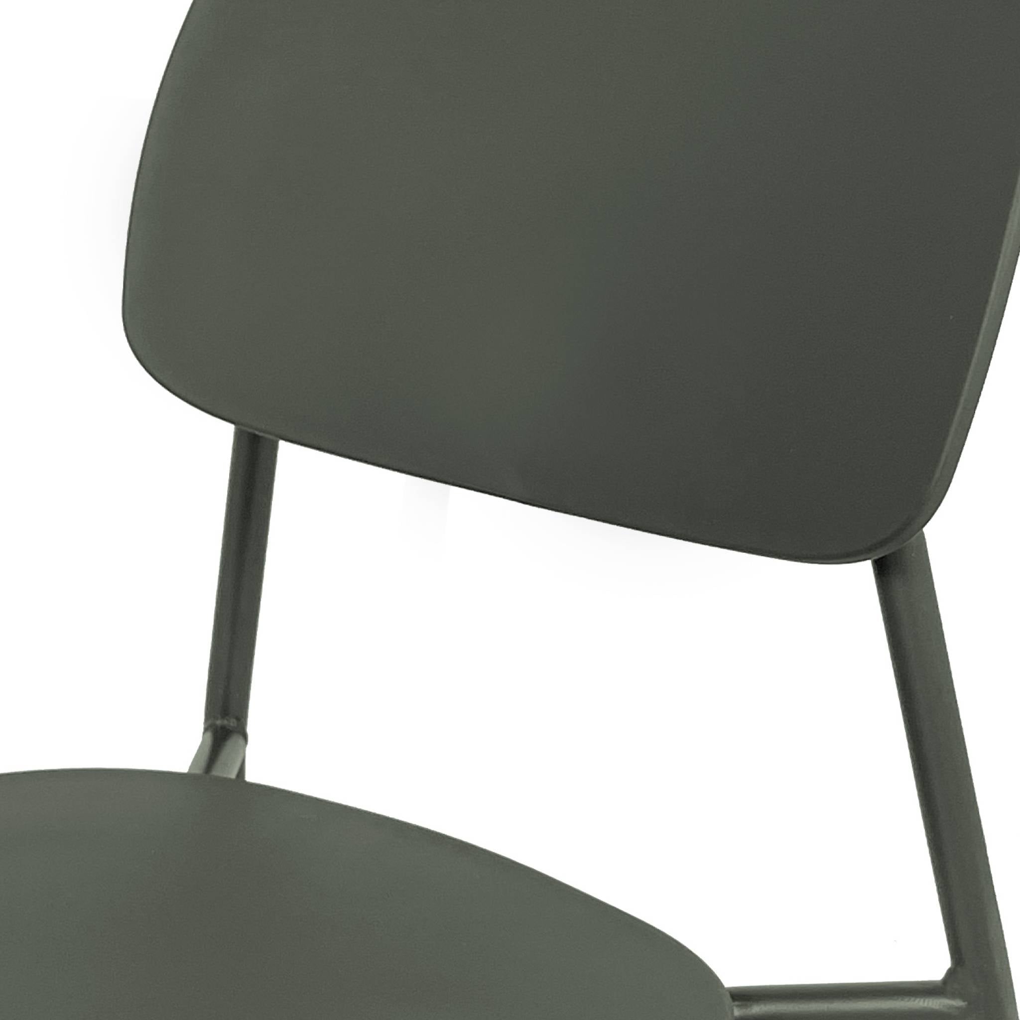 Tavolo da giardino bistrot rotondo in acciaio 2 sedute, 60cm, verde