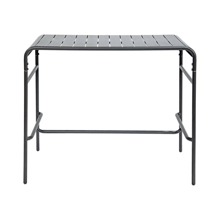 Tavolo da giardino a 4 posti in metallo, antracite