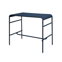 Tavolo da giardino a 4 posti in metallo, blu navy