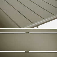 Tavolo da giardino a 2 posti in metallo 70x70cm, verde kaki