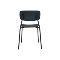 Sedia da giardino impilabile in acciaio, set di 2, antracite