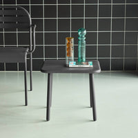 Tavolino da giardino quadrato in acciaio, 45cm, antracite