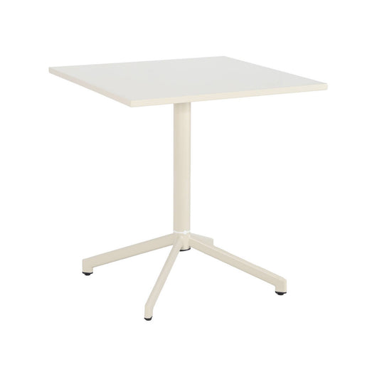 Tavolo da giardino bistrot quadrato pieghevole in acciaio, 2 posti,