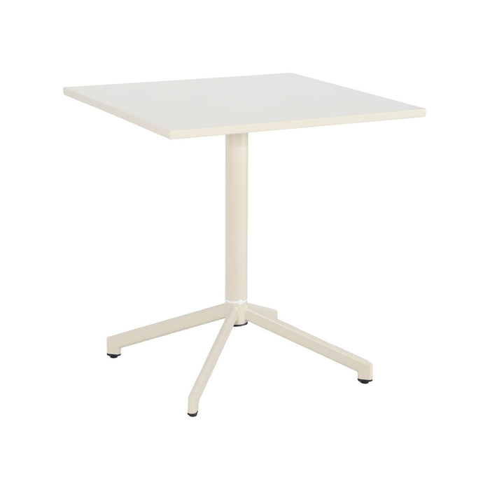 Tavolo da giardino bistrot quadrato pieghevole in acciaio, 2 posti,