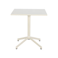 Tavolo da giardino bistrot quadrato pieghevole in acciaio, 2 posti,