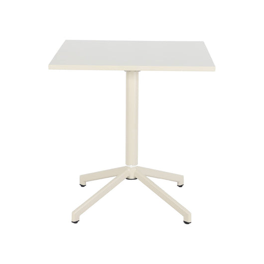 Tavolo da giardino bistrot quadrato pieghevole in acciaio, 2 posti,