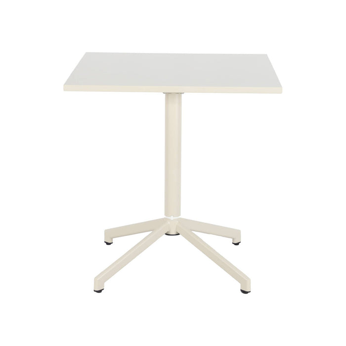 Tavolo da giardino bistrot quadrato pieghevole in acciaio, 2 posti,