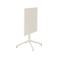 Tavolo da giardino bistrot quadrato pieghevole in acciaio, 2 posti,