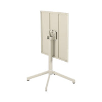 Tavolo da giardino bistrot quadrato pieghevole in acciaio, 2 posti,