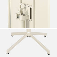 Tavolo da giardino bistrot quadrato pieghevole in acciaio, 2 posti,